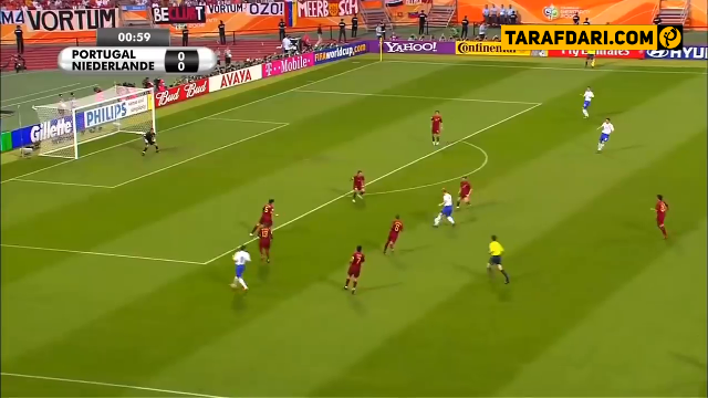 صعود پرتغال به یک چهارم نهایی جام جهانی با برتری 1-0 مقابل هلند در نبرد نورنبرگ (2006/6/25) / فیلم